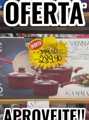 Oferta de jogo de panelas